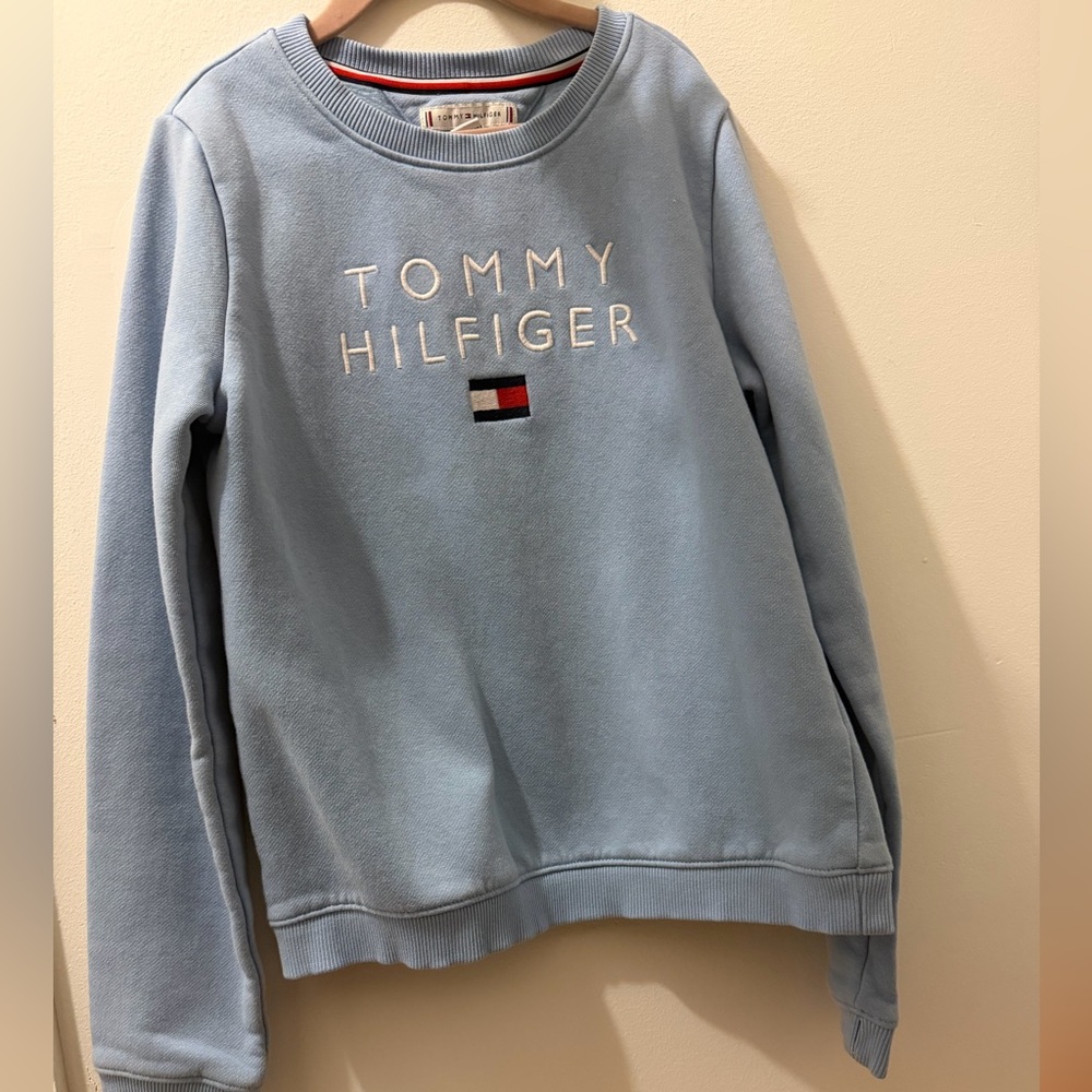Tommy Hilfiger Girls Light Blue Sweatshirt